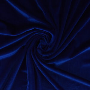 Fluweel stretch: donkerblauw
