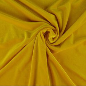 Fluweel stretch: geel